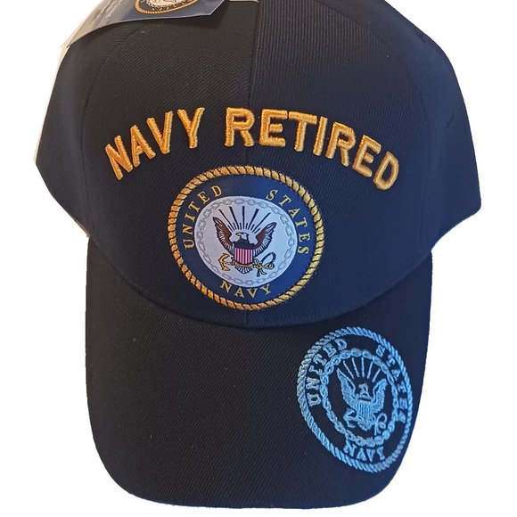Navy Retired Hat (Blue) - Picture 1 of 2